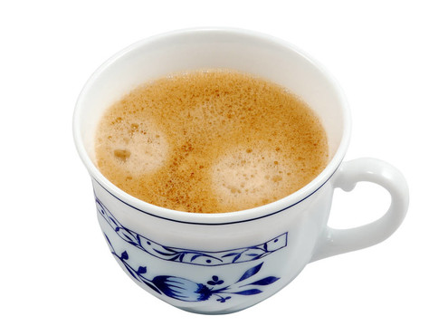 白色的咖啡杯