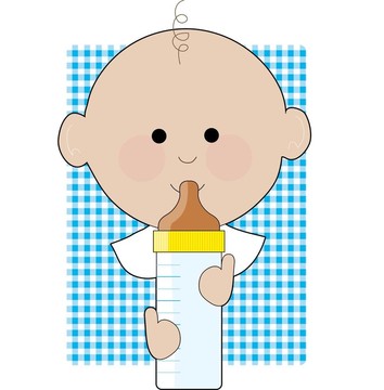 小男孩的瓶子