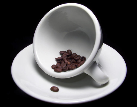 一杯咖啡豆