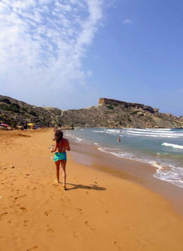 女人在Beach
