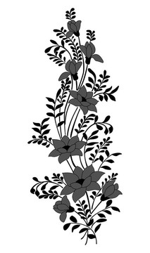 花的插圖
