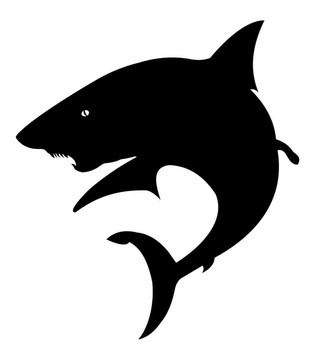鯊魚(yú)的剪影