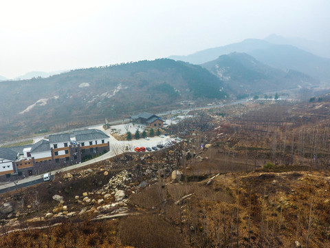 天蒙景區(qū)航拍 沂蒙山
