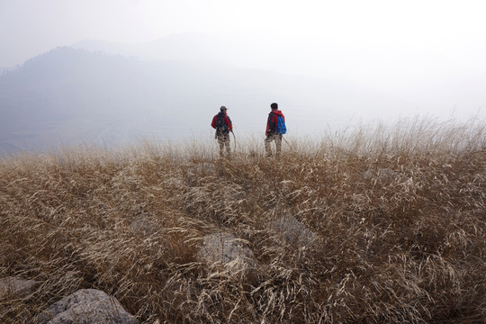 戶外 徒步 山