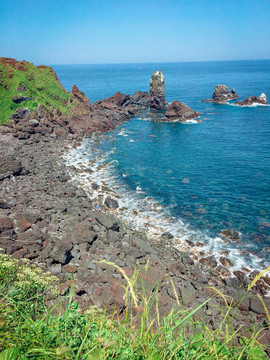 濟(jì)州島海灘風(fēng)光