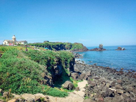 濟(jì)州島海灘風(fēng)光