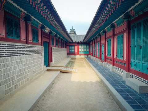 首爾景福宮街路建筑