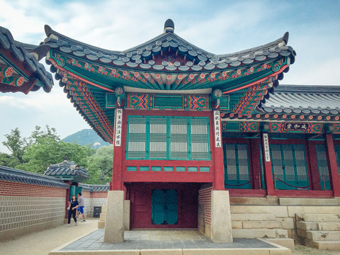 韓國(guó)景福宮街路建筑