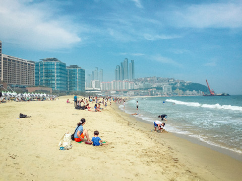 韓國濱海街路建筑