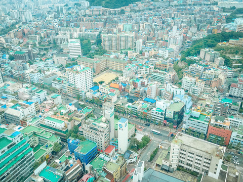 韓國首爾塔俯視首爾