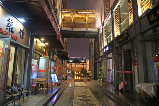 黃山市黎陽老街夜景