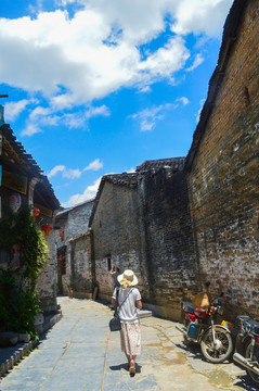 小鎮(zhèn)觀光游客