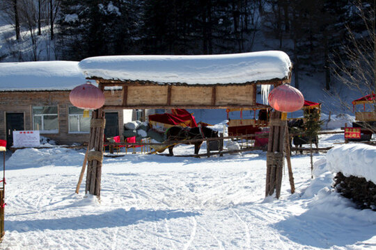 雪鄉(xiāng) 雪景 白雪 鄉(xiāng)愁 鄉(xiāng)村