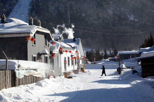 雪鄉(xiāng) 雪景 白雪 鄉(xiāng)愁 鄉(xiāng)村