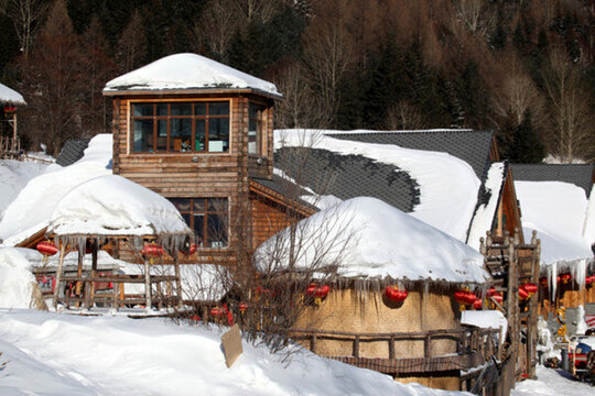 雪鄉(xiāng) 雪景 白雪 鄉(xiāng)愁 鄉(xiāng)村