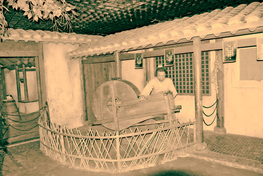 老上海農(nóng)村  蠟像