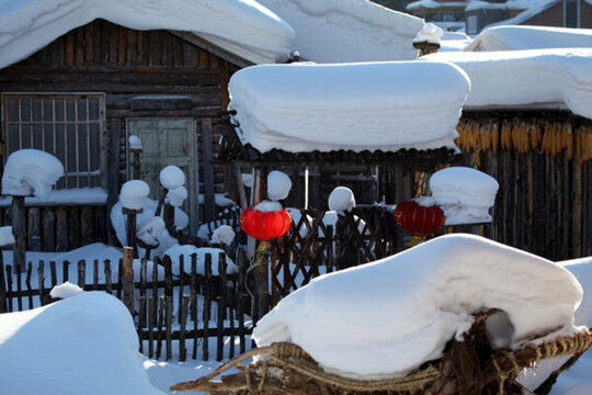 雪鄉(xiāng) 雪景 白雪 鄉(xiāng)愁 鄉(xiāng)村