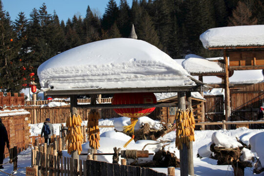 雪鄉(xiāng) 雪景 白雪 鄉(xiāng)愁 鄉(xiāng)村
