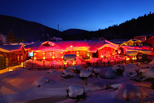 雪鄉(xiāng) 夜景