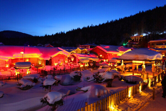 雪鄉(xiāng) 夜景
