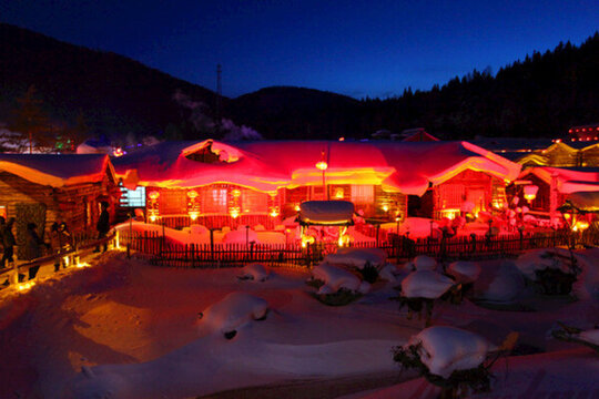 雪鄉(xiāng) 夜景