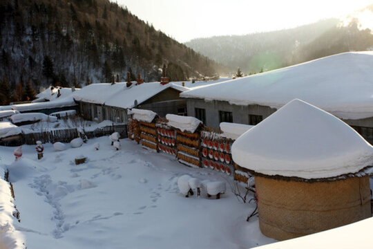 雪鄉(xiāng) 雪景 白雪 鄉(xiāng)愁 鄉(xiāng)村