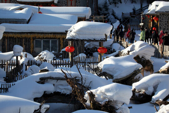 雪鄉(xiāng) 雪景 白雪