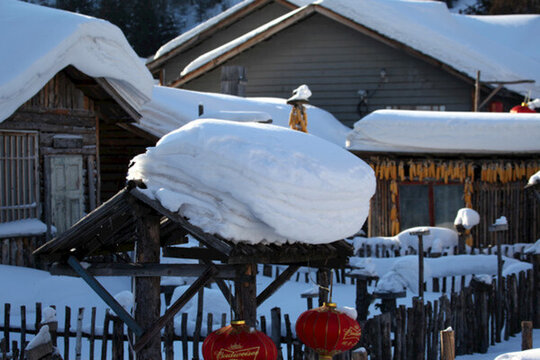 雪鄉(xiāng) 雪景 白雪 鄉(xiāng)愁 鄉(xiāng)村