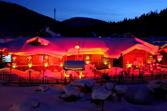 雪鄉(xiāng) 夜景