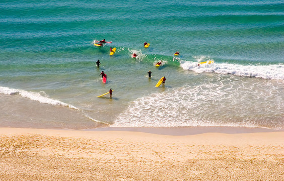 學(xué)習(xí)沖浪在沖浪學(xué)校