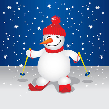 Cute Snowman（插圖）