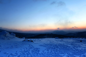 林海雪原 雪鄉(xiāng) 日出 白雪 冬