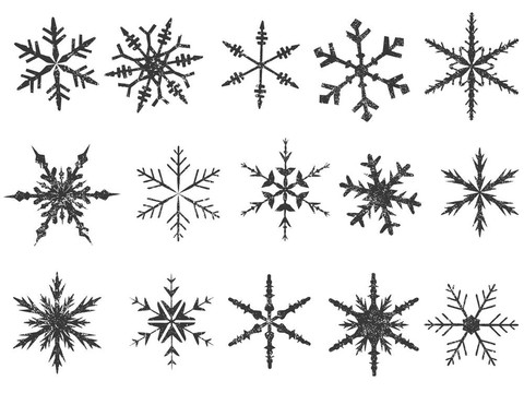磨砂雪花元素1