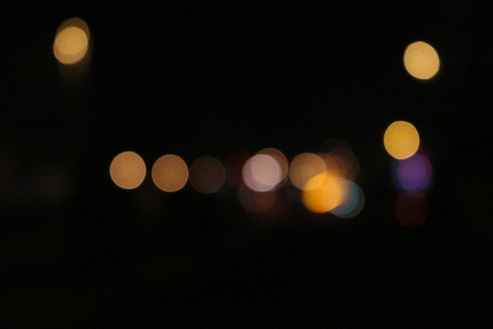 城市夜景光斑