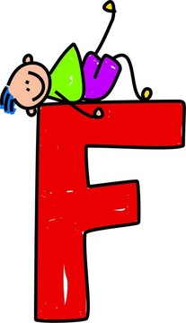 字母F的男孩