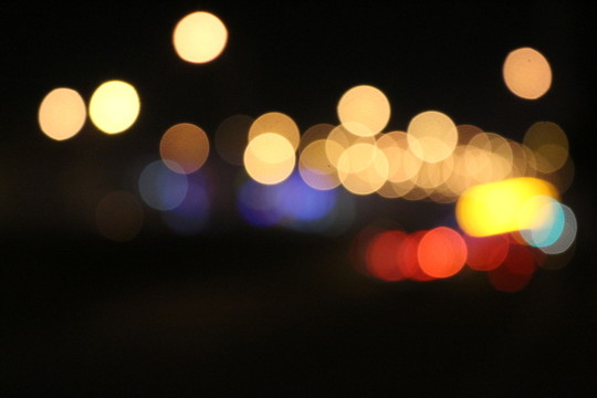 城市夜景光斑