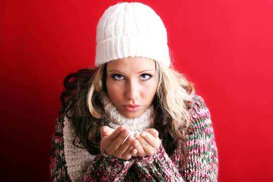 美麗的白雪女人