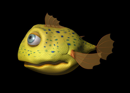 3D Comic Fish