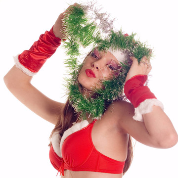 Sexy Santa的女孩