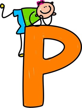 字母P的男孩