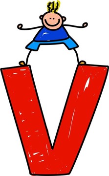 字母V的男孩