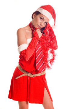 Sexy Santa的女孩