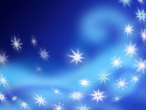 紛飛的雪花