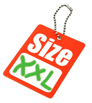 XXL尺寸標(biāo)簽