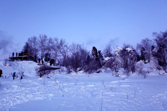 林海雪原 雪鄉(xiāng) 白雪 冬天 山