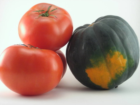 南瓜和西紅柿