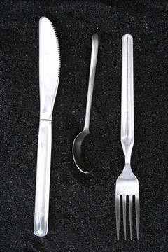勺子；刀和Fork iso