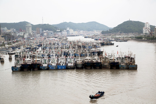 浙江舟山沈家門漁港