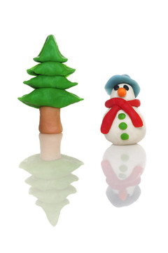 橡皮泥雪人
