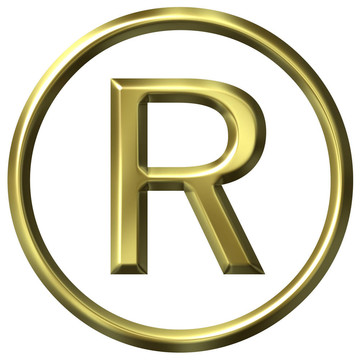 金色的注冊(cè)標(biāo)志